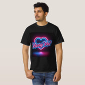 Neon Glow Marry Me Mannen Tshirt (Voorkant volledig)