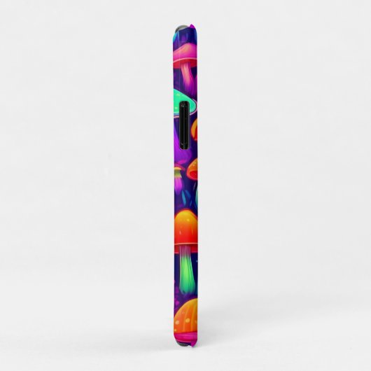 Neon Glow Mushroom Forest Case-Mate iPhone Case (Achterkant/rechts)