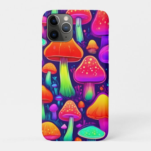 Neon Glow Mushroom Forest Case-Mate iPhone Case (Achterkant)