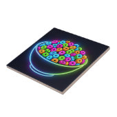 Neon Glow Ontbijtkom Tegeltje (Zijkant)