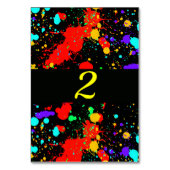 Neon Glow Paint Splatter Kaart (Voorkant)