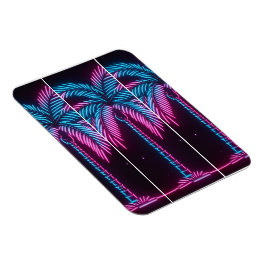 Neon Glow Palm Tree Magneet