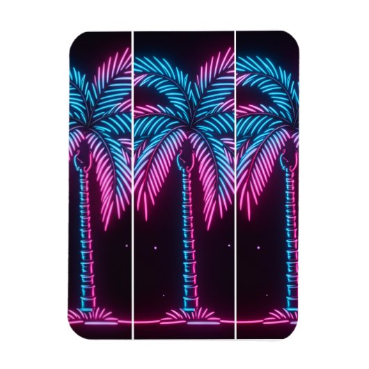 Neon Glow Palm Tree Magneet (Verticaal)