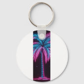 Neon Glow Palmboom Sleutelhanger (Achterkant)