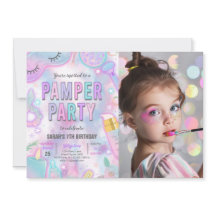 Neon Glow Pamper Spa Party Verjaardagsfoto