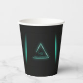 Neon Glow Paper cup Papieren Bekers (Voorkant)