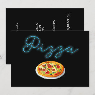 Neon Glow Pizza Kaart