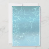 Neon Glow Pool Party Any Age Birthday  Kaart (Achterkant)