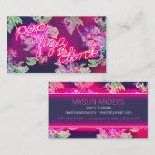 Neon Glow Pop Fizz Clink Visitekaartje (Voorkant / Achterkant)