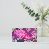 Neon Glow Pop Fizz Clink Visitekaartje (Staand voorkant)