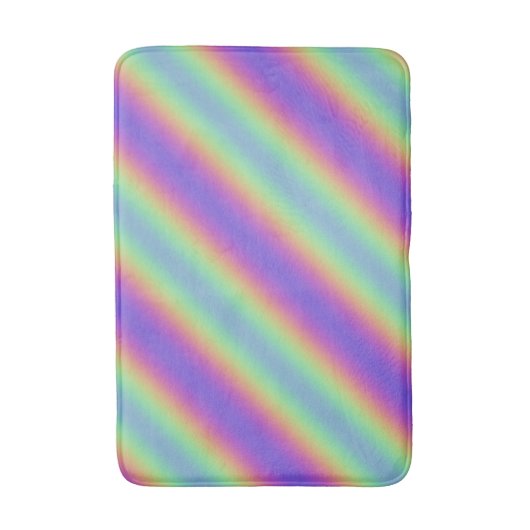 Neon Glow Rainbow Stripe Badmat (Voorkant Verticaal)