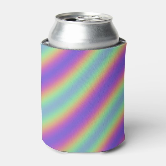 Neon Glow Rainbow Stripe Cooler (Blikje Voorkant)
