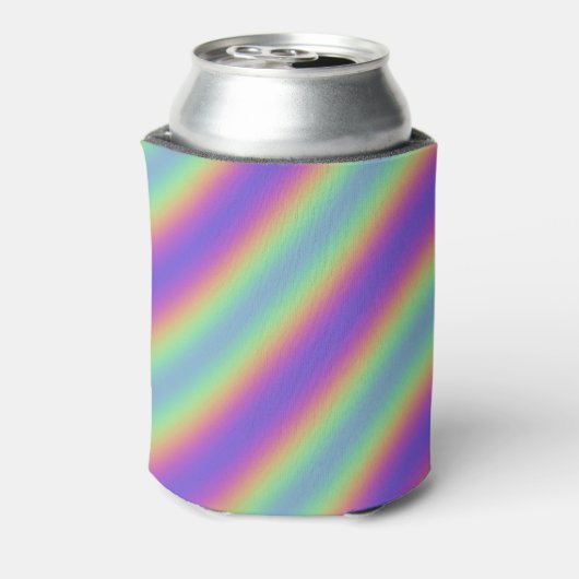 Neon Glow Rainbow Stripe Cooler (Blikje Achterkant)