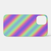 Neon Glow Rainbow Stripe iPhone / iPad hoesje (Achterkant (horizontaal))