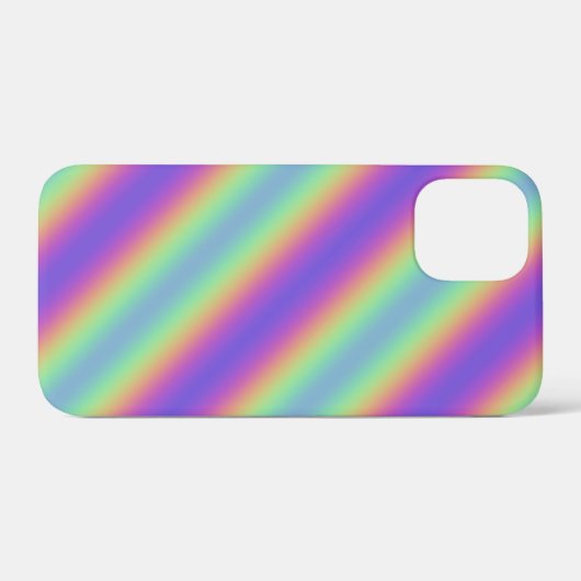 Neon Glow Rainbow Stripe iPhone / iPad hoesje (Achterkant (horizontaal))