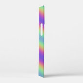 Neon Glow Rainbow Stripe iPhone / iPad hoesje (Achterkant / Rechts)