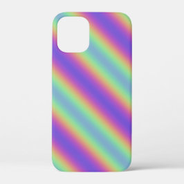 Neon Glow Rainbow Stripe iPhone / iPad hoesje