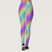 Neon Glow Rainbow Stripe Leggings (Achterkant)