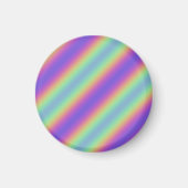 Neon Glow Rainbow Stripe Magneet (Voorkant)