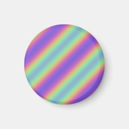 Neon Glow Rainbow Stripe Magneet
