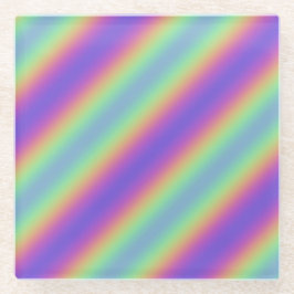 Neon Glow Rainbow Stripe Onderzetter