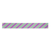 Neon Glow Rainbow Stripe Ribbon Satijnen Lint (Voorkant)