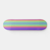 Neon Glow Rainbow Stripe Skateboard (Horizontaal)
