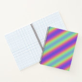 Neon Glow Rainbow Stripe Spiral Notitieboek (Binnen)