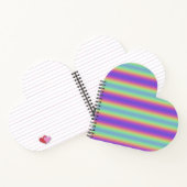 Neon Glow Rainbow Stripe Spiral Notitieboek (Binnen)