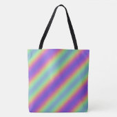 Neon Glow Rainbow Stripe Tas (Voorkant)