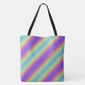 Neon Glow Rainbow Stripe Tas (Achterkant)