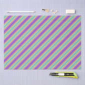 Neon Glow Rainbow Stripe Tissue Paper Tissuepapier (Craft)