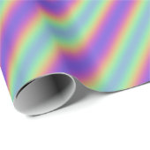 Neon Glow Rainbow Stripe Wrapping Paper Cadeaupapier (Rol Hoek)