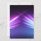 Neon Glow Retro Arcade Gaming Birthday Party Kaart (Achterkant)