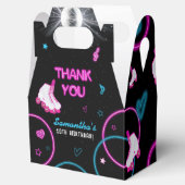 Neon Glow Rolschaatsen Let's Roll Verjaardagsfeest Bedankdoosjes (Geopend)