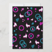 Neon Glow Rolschaatsen Let's Roll Verjaardagsfeest Kaart (Achterkant)