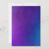 Neon Glow Shark Verjaardag uitnodiging (Achterkant)