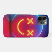 Neon Glow Smiley Face Case-Mate iPhone Case (Achterkant (horizontaal))