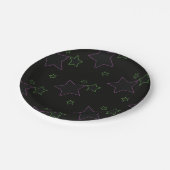 Neon Glow Stars Borden Papieren Bordje (Gekanteld)