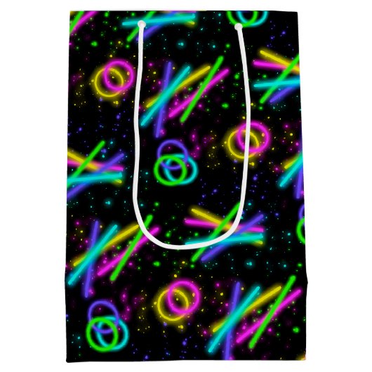 Neon Glow Stick Bar Mitzvah ID991 Medium Cadeauzakje (Achterkant)