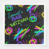 Neon Glow Stick Bar Mitzvah ID991 Servet (Voorkant)