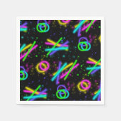 Neon Glow Stick Naadloos patroon ID923 Servet (Voorkant)