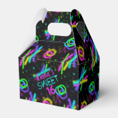 Neon Glow Stick Sweet 16 Name ID760 Bedankdoosjes (Achterkant)