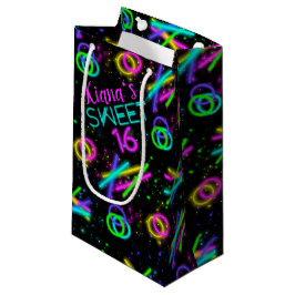 Neon Glow Stick Sweet 16 Name ID760 Klein Cadeauzakje