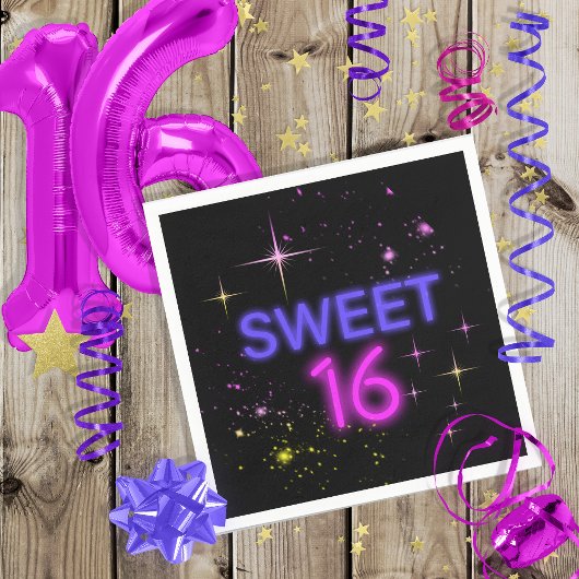 Neon Glow Sweet 16 ID760 Servet