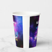 Neon glow Sweet 16 verjaardagsfeestje Papieren Bekers (Rechts)