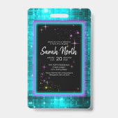 Neon Glow Sweet Sixteen ID760 Badge (Front)