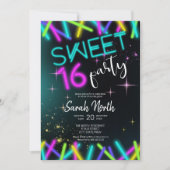 Neon Glow Sweet Sixteen ID760 Kaart (Voorkant)