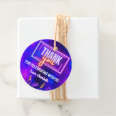 Neon Glow Teken Karaoke Verjaardagsfeestje Dank u Bedankjes Labels (In situ)