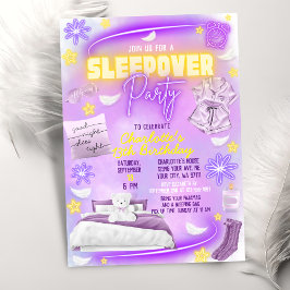 Neon Glow Tiener Tween Meisjes Slumber Sleepover P Kaart